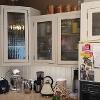 I had a box of really old greenhouse glass panels for years. The plan was always to use them in the kitchen. First I had to build the kitchen. The cabinets are mainly local oak and ash because that's what I had in the shed.